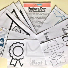 Load image into Gallery viewer, Father's Day PDF Printable Pack