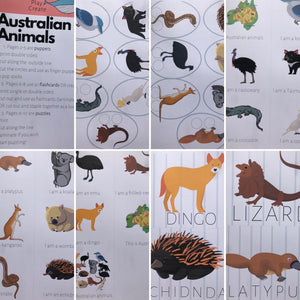 Australian Animals PDF printable pack